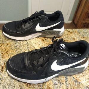 Nike Air Max Excee, CD4165-001, Black White, Mens Running Shoes, Size 13